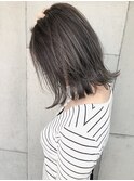 Rumor×【暗髪】３Dハイライトカラー【透明感グレージュ】