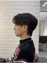 スタイル 成城学園前(STYLE) メンズ センターパート 曲がる縮毛矯正 ニュアンスパーマ