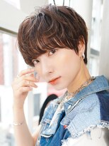 マノ 千歳烏山(MaNO)&nbsp;大人ショートハイライト髪質改善キッズカット前髪30代93