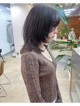 モーブ(MAUVE) 【HANAE】ウルフなミディアムレイヤー