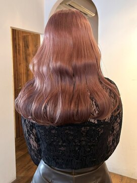 ロティー(loty) セミアロング ブリーチ ピンクベージュ ハイトーン 10代20代