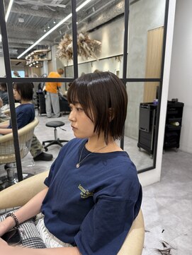 ロンドプロフィール 浦和(Lond profil) イメチェン　ボブ　外ハネボブ　美髪　ホワイトブロンド　韓国