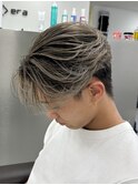 バレイヤージュ/刈り上げ/メンズ/眉毛/ハイライト