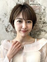 アフロート ルヴア(AFLOAT RUVUA)&nbsp;地毛風縮毛矯正 ひし形ショートボブ 白髪染め 新宿