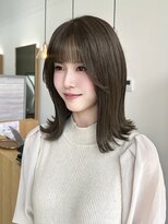 ウル 岡山駅店(ULu.)&nbsp;髪質改善トリートメントブリーチ無し縮毛矯正20代30代前髪長め