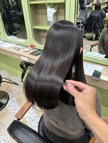 イオエ 西梅田(ioe)&nbsp;ブリーチなしカラー／髪質改善/ミルクティーベージュ/小顔へア