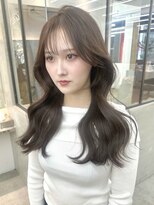 ロンドシエル 横浜(Lond ciel)&nbsp;オリーブグレー/レイヤーカット/黒髪/マロンベージュ/横浜