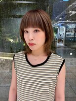 ピークアブー 銀座並木通り(PEEK-A-BOO)&nbsp;外ハネミディアム/くびれヘア/デザインカラー/バレイヤージュ風