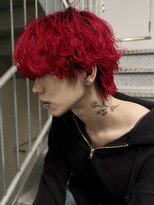 メゾンフォーメン(Maison for men)&nbsp;マッシュウルフ×レッドカラー