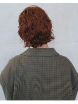 トリコ ショップアンドヘアサロン(tricot shop hair salon)&nbsp;オレンジカラー／ボブパーマ/暖色カラー◎