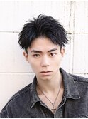 ショートアップバング刈り上げツーブロックリクルート