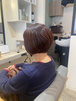 アオ(ao)&nbsp;髪質改善カラー、ショートボブ