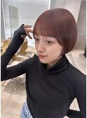 【福島＃8】1ブリーチ、チェリーレッドショート♪ 表参道 韓国