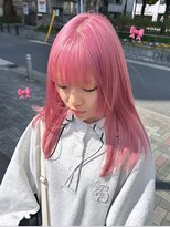 インク サカエ(inq sakae)&nbsp;ケアブリーチ2回/ピンクカラー/艶髪デザインカラー