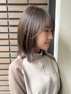 ナック ウメダ(knack UMEDA) 透け感グレージュ外ハネボブ【阪急梅田】