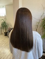 フゥカ 売市店(fuka)&nbsp;前髪カット×オリーブブラウン×髪質改善トリートメント