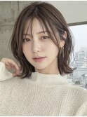 【ブルベ夏】垢抜けシースルーバング×大人耳かけくびれボブ