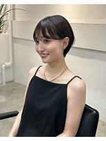ザ ブリンク(THE BLINK) 【小顔魅せ】扱いやすい前髪あり丸みショートボブ