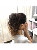 盛りポニーテール