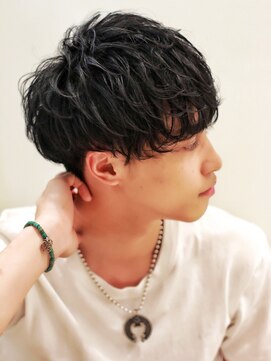 リップスヘアー 銀座(LIPPS hair) ニュアンスパーマ刈り上げグランジスマートマッシュ