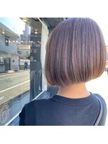 カムジーヘッドカミノウラ(COMEGHEAD KAMINOURA)&nbsp;チョコレートブラウンボブ　＃並木坂＃上通り＃ブリーチ