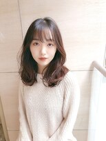 エレノア トーキョー 恵比寿(ELEANOAH TOKYO)&nbsp;韓国風小顔オリーブカラーセミウェットウェーブハイライトカラー