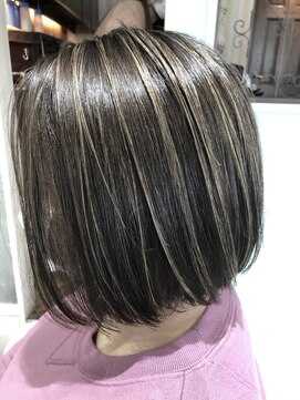ミエルヘアーエスト 新宿店(mielhair est) ハイライトボブ