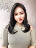 ロンドローズ 名古屋(Lond damaskRose)&nbsp;イヤリングカラー 韓国 ショート イメチェン フェミニンロング