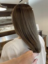 サンタフェ 岐阜島店(Santa'Fe) Santa'Fe式脱白髪染め白髪ぼかしカラー/ロング