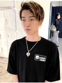 メンズカットハイライトメッシュダブルカラー