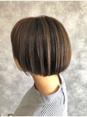 大人可愛い 20代 30代 40代 コンパクトショートボブ