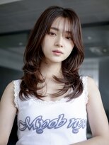 アイティーバイアルバム 八王子店(IT by ALBUM) ウェーブレイヤー_グレーベージュレイヤーロング前髪パーマ_9628