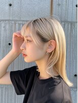 エヌプラス(N+)&nbsp;韓国　ホワイトベージュ　切りっぱなし　レイヤー