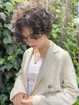 ナループロアツム(Nalu pu loa Tsum) 外国人風パーマ/ウェーブパーマ/ショートマッシュパーマ