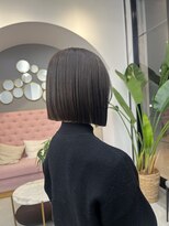 サンド 大阪梅田(sand)&nbsp;@haru__sand ボブルフ/黒髪/ネビージュ/小顔/ワンレン/大阪梅田