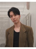 メンズカットセンターパート刈り上げニュアンスパーマ