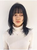 姫カットレイヤーウェーブミディアム似合わせカット_ba495681