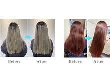 【カラーしながら髪質改善】超高濃度水素カラーの施術ステップ♪