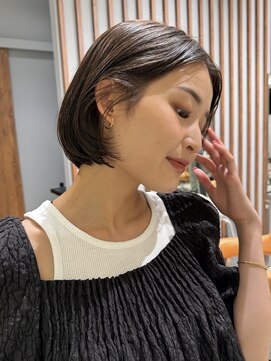 ビュートリアム 南青山(BEAUTRIUM) 丸みボブ ショートボブ ワンカールボブ 前髪なし 表参道青山30代