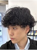 波巻きパーマ/波巻きスパイラル/メンズパーマ/メンズカット
