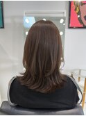 30代40代 大人ミディアムレイヤー