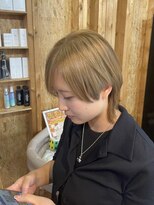 アフターニュース 新潟(afternews)&nbsp;ミニウルフ/ミルクベージュカラー/ブリーチ/ダブルカラー/新潟