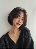 モードケイズ 調布店(MODE K's)&nbsp;レイヤーボブ_レイヤーカット韓国調布顔周り前髪カット