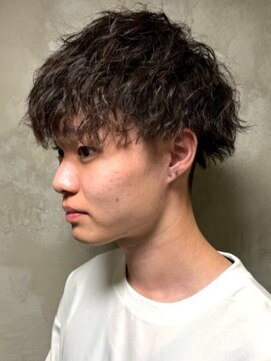 ディスイズバーバーサード(THIS IS BARBER 3rd) ツイスパ ツーブロック マッシュ アッシュカラー カジュアル