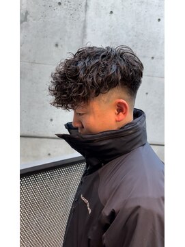 イーラ アメ村店(era) スペインカールパーマ/メンズ/刈り上げ/眉毛/ツイスト
