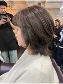 ミディアム×白髪ぼかしハイライト　30代/40代/50代/60代