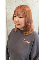 ヘアーアンドメイク ファット(Hair&Make PHAT)&nbsp;大人可愛いうち巻☆ナチュラルレイヤーオレンジブラウン