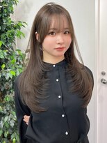 ソア 京都三条河原町(SOA) レイヤーカット くすみグレージュ 20代30代