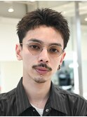 原宿メンズパーマルーズショートアクティブショートツイスパ緩め