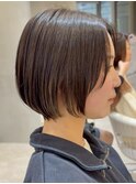 表参道髪質改善白髪ぼかしハイライトショートボブグレージュ40代